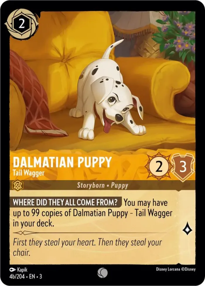 (4b/204) Dalmatian Puppy - Tail Wagger - Holo - Into the Inklands