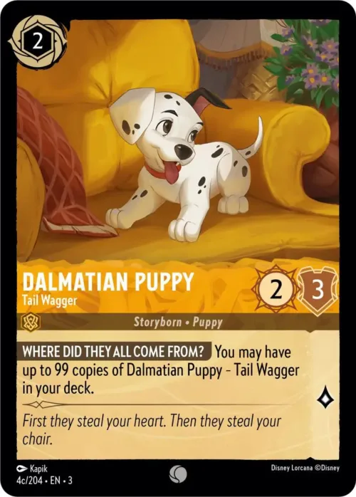 (4c/204) Dalmatian Puppy - Tail Wagger - Holo - Into the Inklands