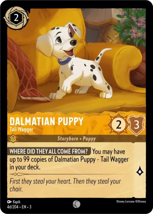 (4d/204) Dalmatian Puppy - Tail Wagger - Holo - Into the Inklands