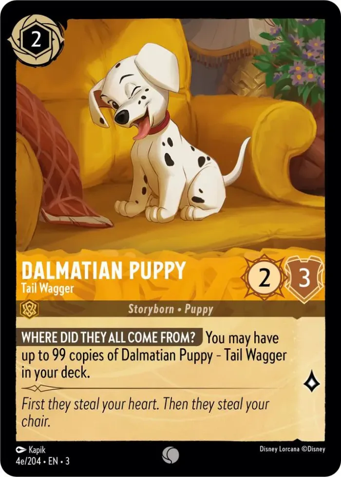 (4e/204) Dalmatian Puppy - Tail Wagger - Holo - Into the Inklands