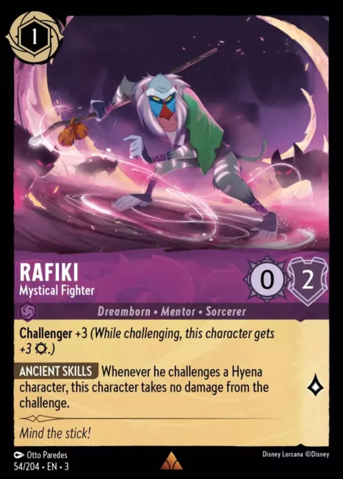 (054/204) Rafiki - Mystical Fighter - Holo - Into the Inklands