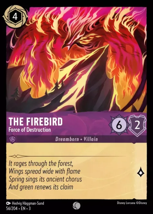 (056/204) The Firebird - Force of Destruction - Holo - Into the Inklands