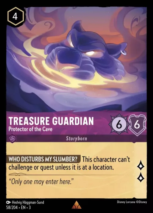 (058/204) Treasure Guardian - Protector of the Cave - Holo - Into the Inklands