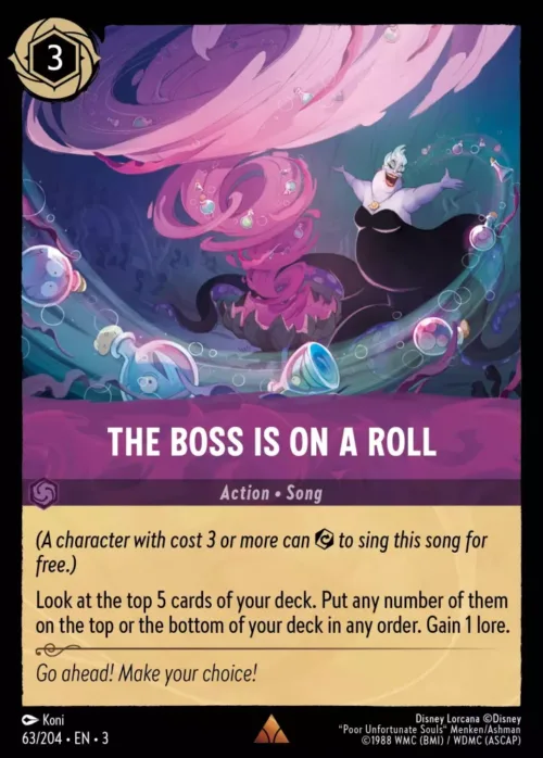 (063/204) The Boss is on a Roll - Holo - Into the Inklands