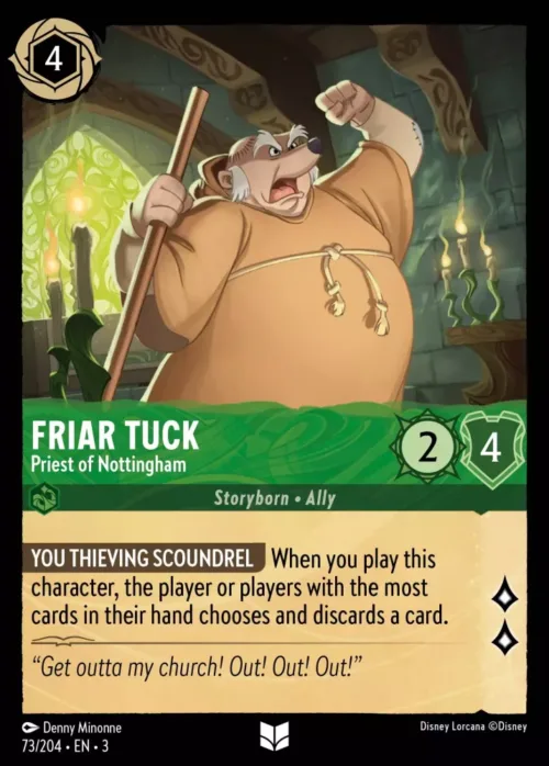 (073/204) Friar Tuck - Priest of Nottingham - Holo - Into the Inklands