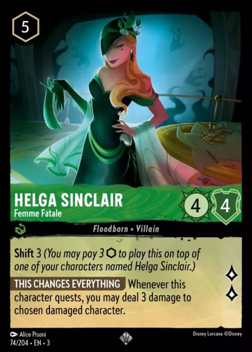 (074/204) Helga Sinclair - Femme Fatale - Holo - Into the Inklands