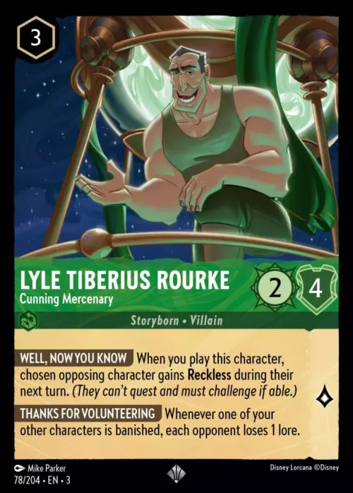 (078/204) Lyle Tiberius Rourke - Cunning Mercenary - Holo - Into the Inklands