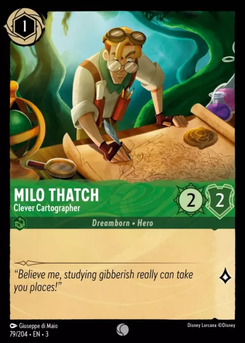 (079/204) Milo Thatch - Clever Cartographer - Holo - Into the Inklands