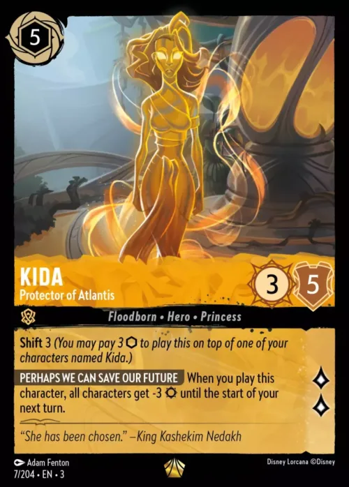 (007/204) Kida - Protector of Atlantis - Holo - Into the Inklands