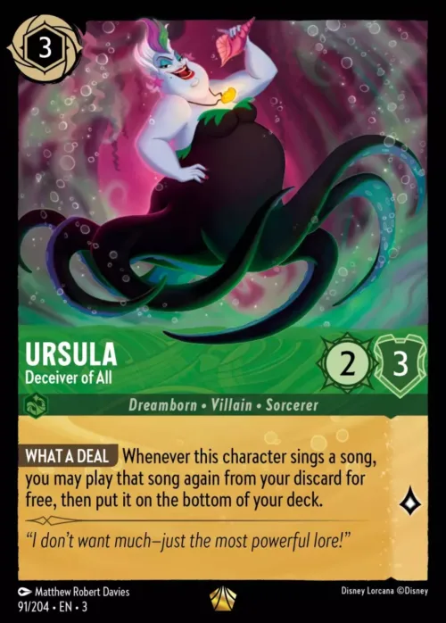 (091/204) Ursula - Deceiver of All - Holo - Into the Inklands