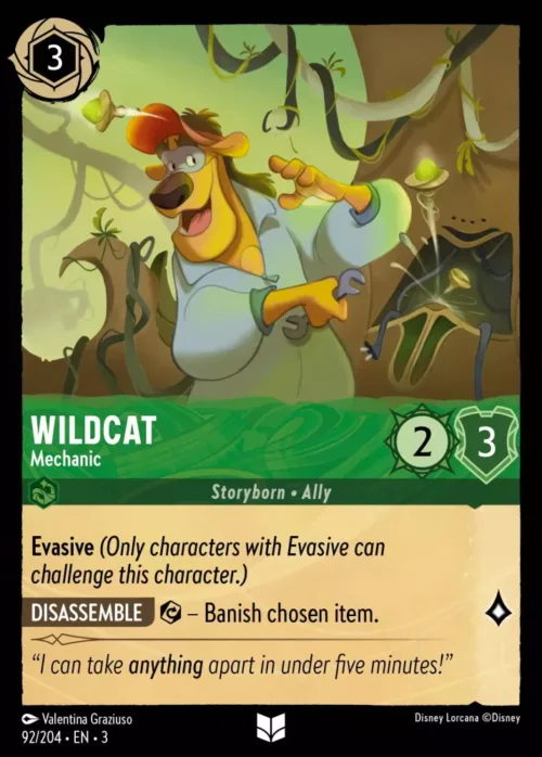 (092/204) Wildcat - Mechanic - Holo - Into the Inklands