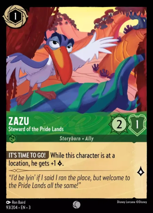 (093/204) Zazu - Steward of the Pride Lands - Holo - Into the Inklands