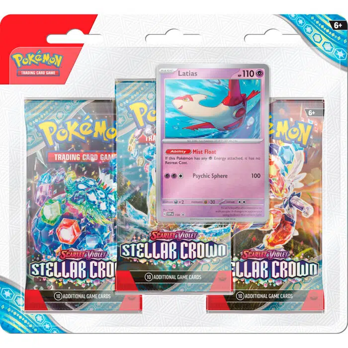 Pokémon SV7: Stellar Crown 3-Pack Blister Latias