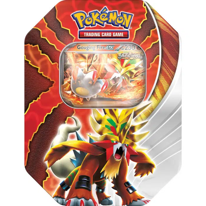 Pokémon Paradox Destinies Tin Gouging Fire ex