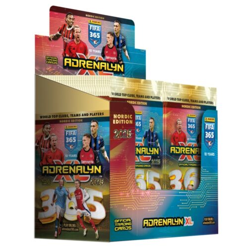 Panini Adrenalyn XL FIFA 365 Nordic Edition 2025 Booster Display